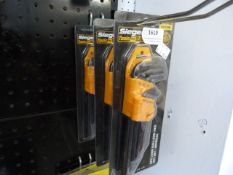 *Three 9pc Long Ball End Hex Allen Key Sets (imperial)