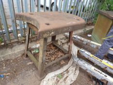 *100mm Thick Piece of Steel on Trestle