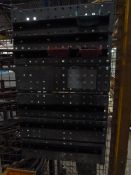 *Three Plastic Tray Racks