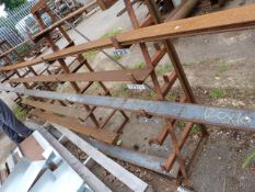 *Contents of Steel Rack to Include Various Lengths and Thickness of Steel Flat Bar