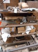 *Contents of Rack to Include Machined Steel Components, Scaffolding Clips, etc.