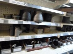 *Three Shelves of Various Pipe T-Pieces, Reducers, Joints, etc.