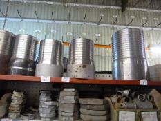 *Shelf of 6” and 8” Hose Fittings