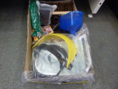 *Box Containing Face Shield, Gloves, Belt, etc.