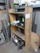 *Four Tier Wooden Shelving Unit