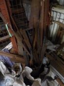 *Quantity of Assorted Textured Steel Handrail Bar,