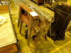 *Four Wooden Trestles 70cm wide, 65cm tall