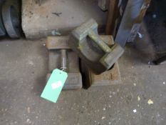 *Three Cast Iron Weights
