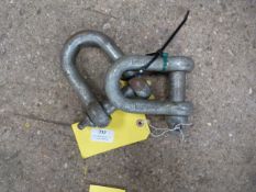 *Pair of 3ton D-Shackles