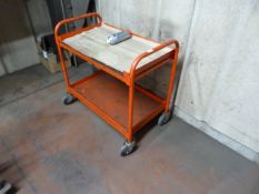 *Red Two Tier Engineer's Trolley