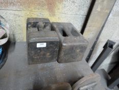 *Two 56lb Cast Iron Weights
