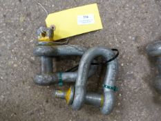 *Pair of 6.5ton D-Shackles