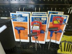 *Ten T-Handle TX Star Keys (various sizes)