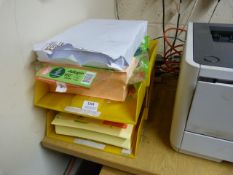 *Four Packs of Paper; White, Peach and Yellow