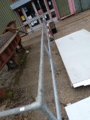 *Open Box Handrail with ~11 Stanchions and Tubing