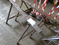 *Two Steel Trestles 1.4m wide, 75cm tall