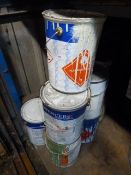 *Eight Open Cans of Paint