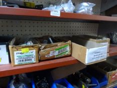 *Shelf of Various Sized Hinge Bolts