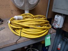 *Two 110v Extension Leads with 32a Plugs