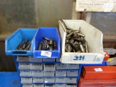 *Three Boxes of Mixed Tooling; Reamers, Milling Machine Bits, Taps, etc.