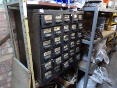 *Vintage Black Metal 30 Drawer Unit