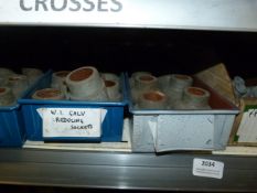 *Shelf of Various Threaded Pipe Fittings, Elbows, Reducers, etc.