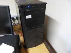 *Desktop PC with Two Monitors, Keyboard, and Mouse