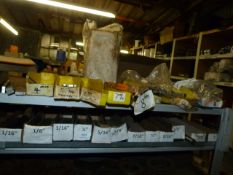 *Two Shelves of Round and Square Bar