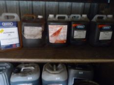 *6x 5L of Various Engine Oil, Hydraulic Oil, Lubri