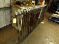 *Two Cast Iron Railings 2.75m long, 1.15m tall