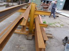 *Three Three Tier Double Sided Steel Racks No.152