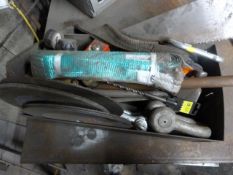 *Box of Engineer's Tools, Abrasive Wheels, Lifting Slings, Shackles, etc.
