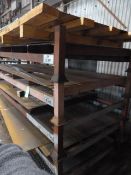 *Five Tier Plate Steel Rack for 8ft x 4ft Sheets