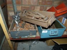 *Contents of Undershelf to Consist of Various Large Rivets and Pins