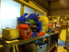 *Large Quantity of Plastic Organising Boxes