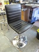 *Chrome and Black Barstool