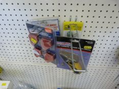 *Tyre Pressure Gauge, Four Angle Magnets, Oil Filter Strap, and a Right-Angle Drill