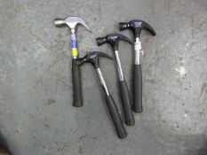 *Four Draper 8oz Claw Hammers