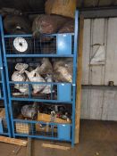 *Three Blue Forklift Stillages with Dividers (contents not included)