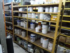 *Two Bays of Metal Shelving with Wooden Shelves 6ft tall