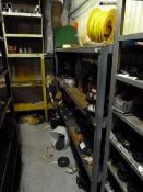 *Three Tier Metal Shelving Unit with Wooden Shelves