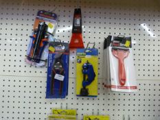 *Assortment of Hand Tools; Snips, Scrapers, Pipe Cutters, etc.