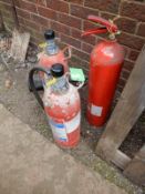 *Three Fire Extinguishers