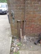 *Garden Fork, Shovel, Rake, and Spirit Level