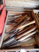 *Twenty Assorted Wood Turning Chisels
