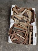 *Two Boxes of Exotic Hardwoods, Wood Turning Blank