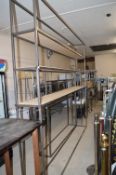 Burnished Steel Shelving Unit with MDF Shelves