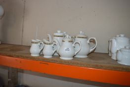 *4 Large Teapots, 6 Milk Jugs, and 1 Small Teapot