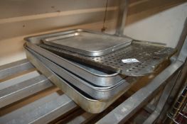 *Five Aluminium Trays and a Stainless Steel Tray