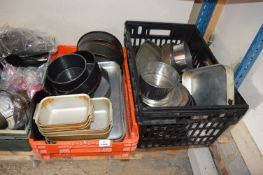 *Two Boxes of Cake Tins and Other Oven Trays